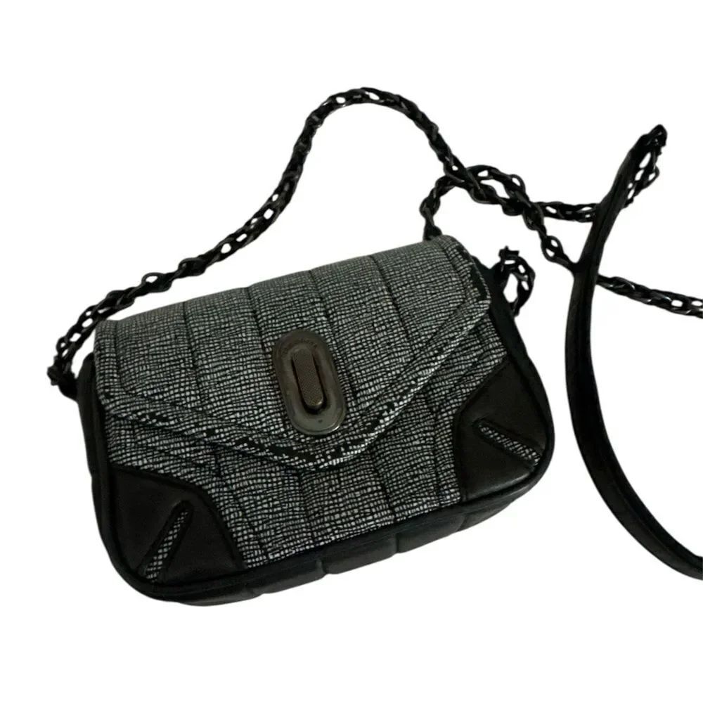 Rag & Bone mini Black and Gray Crossbody Bag with Elegant Design